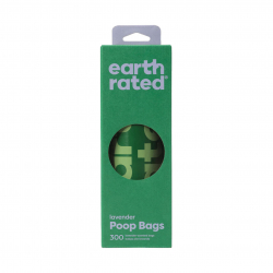 Earth Rated Poop Bags Lavender Scented 300 Bags Rolls